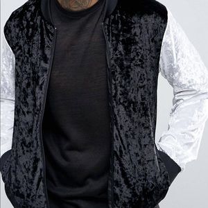 Liquor & Poker Crushed Velvet Bomber